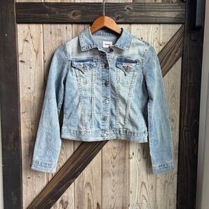 Hudson jean jacket size large